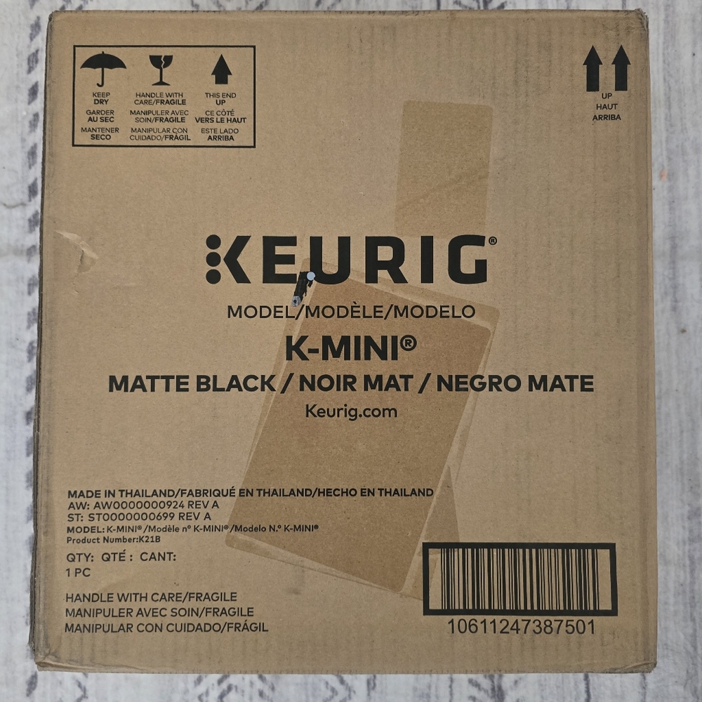Keurig Matte Black Hot Beverage K-Mini Single Serve Coffee Maker K-Cup - Picture 10 of 16
